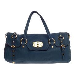 miu miu cervo satchel|Miu Miu East West Turnlock Convertible Satchel Cervo Leather .